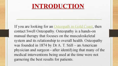 Best Osteopath in Gold Coast