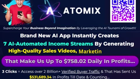 New ATOMIX Generate You 7 AI-Automated Income Streams