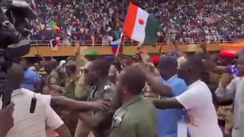🇳🇪 Massive celebratory rallies in Niamey, Niger