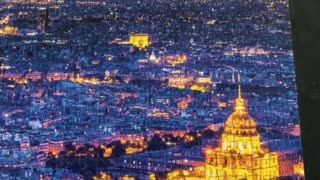 Jigsaw puzzle of Paris city view at dusk.