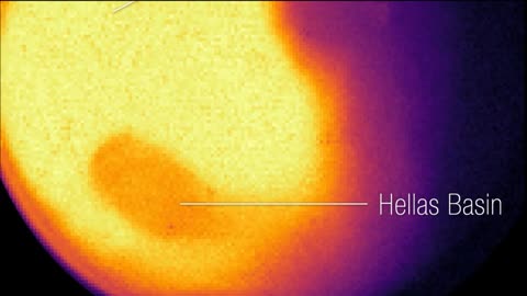 James Webb Space Telescope Capture Hellas Basin on Planet MARS