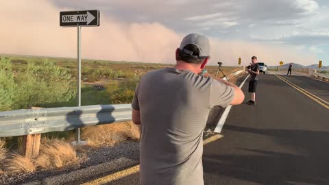 Dust Storm Rolling Across Arizona