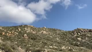 Helicopter flying over Echo Hills, Hemet California