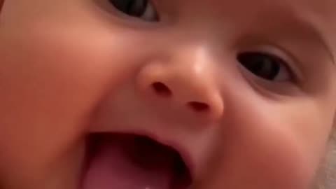 Cute Baby Smile And Laughing