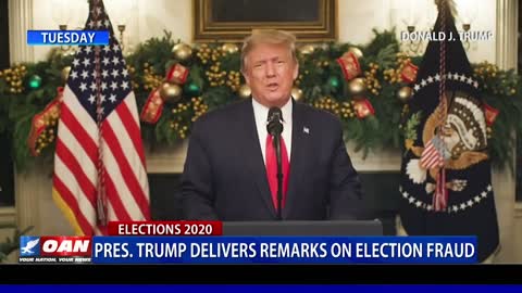 President Trump delivers remarks on election fraud
