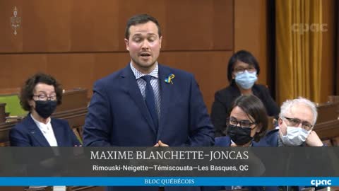 Debate on Motion to End Vaccine Mandates Mar24-22 -Part 5of21 ⚜️ Maxime Blanchette-Joncas (BQ)