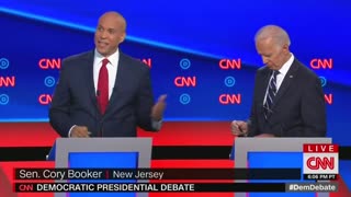 Dem debates de Blasio And Book fight with Biden