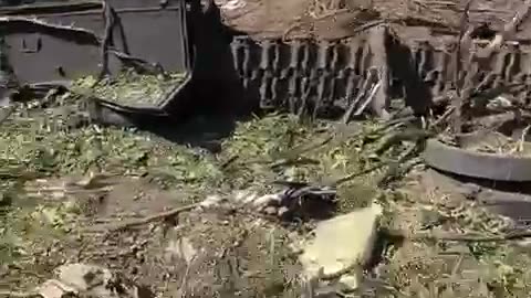 Russian soldier shows aftermath of Baba Yaga drone destroying BMP-3