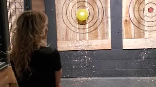 A little axe throwing