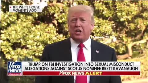 Trump Says FBI Has "Free Reign" But Hopes They Locate Christine Ford Letter Leaker