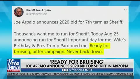 Joe Arpaio running for sheriff again in 2020