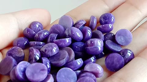 Fantastic high Quality Natural Charoite Round Shape Cabochon Loose Gemstone For Making Jewelry