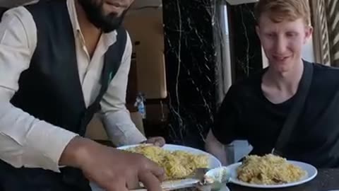 Indian Restaurant Owner won't let White Boy pay for MASSIVE meal🇮🇳