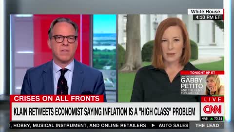 Jen Psaki says that rising prices are good because it means more people are buying goods.