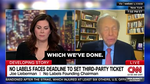 Joe Lieberman on CNN Talking About The Next Delegate Call for No Lebel