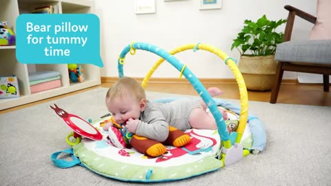 Lupantte Baby Gym Play Mat with 9 Toys 🧸