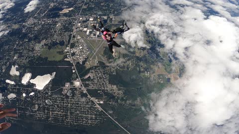 Hybrid Skydive on a Beautiful Day