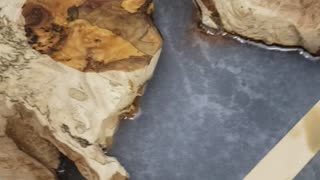 Epoxy river table pour