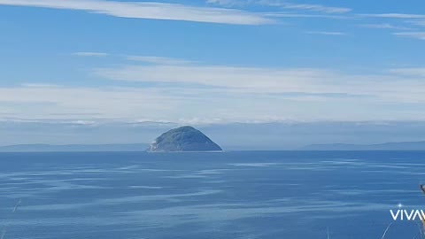 THE VIEW FROM ROBERT THE BRUCE GOLF COURSE, TRUMP TURNBERRY, SCOTLAND WHAT IS THE AILSA CRAIG