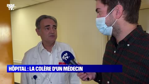 Dans un service à l'hôpital Bichat, il ne reste que 6 infirmières contre 24 habituellement