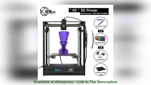 ☄️ 2021 Creativity ELF Corexy FDM 3d printer Dual Z Axis Large Size 3dprinter PLA Filament Support