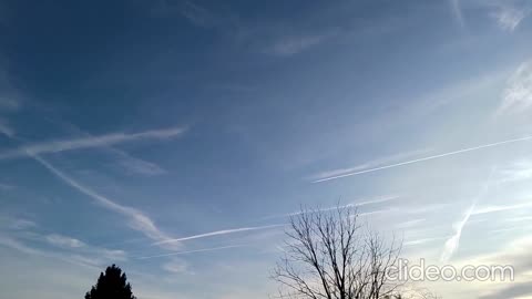 #2024-01-20 15:13 PM - #Beautiful #Skies+#Clouds+#Trails of #Sint-#Lievens-#Houtem - #Belgium