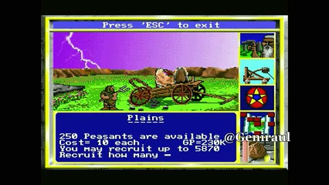 King's Bounty (DOS, 1990): How to leave the only army unit in a castle