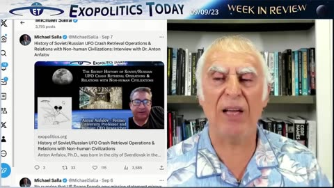 Exopolitics Today Week in Review with Dr Michael Salla – Sept 9, 2023