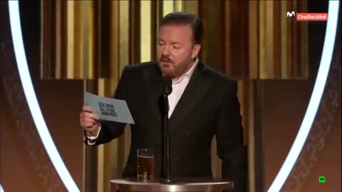Ricky Gervais 2020 Golden Globes wrecks Hollywood