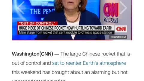 Chinese Space Rocket Crash
