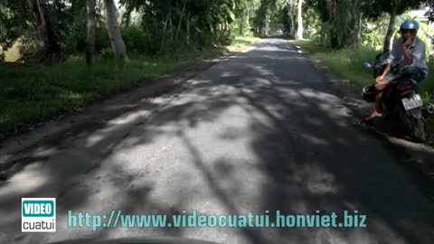 Road to Hon Da Bac in Ca Mau province - South Vietnam