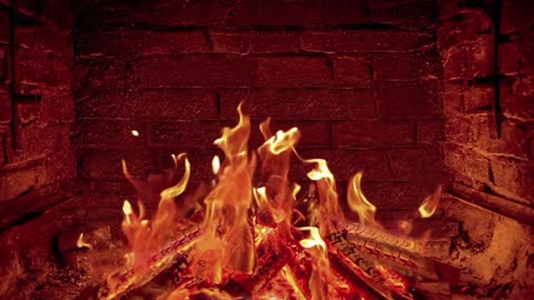 Crackling Fireplace For Stress Relief And Deep Relaxation - No Music In The Background - 1 hour