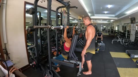 Barbell Seated Back PressSC-AndreMay 1