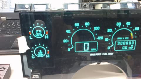 Testing a Riviera Instrument Cluster for use in a Fiero