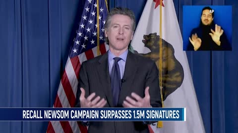 Campaign To Recall Gavin Newsom Surpasses 1.5 Million Signatures