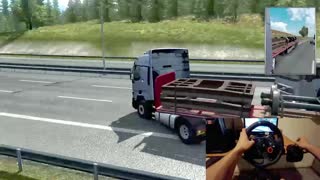 Euro Truck Simulator 2 Gameplay Ultra!🏆 Logitech G29 +120 Km/h #9 🏁 720 HD