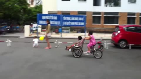 Bike Ride Toy Shopping Exploring - Kids Fun Play