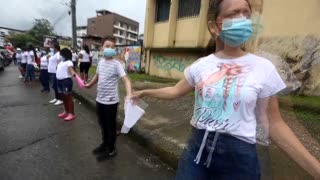 Cadena humana por la paz en Buenaventura