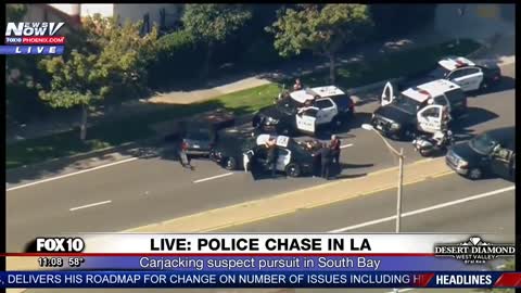 Police Chase of Carjacking Suspect, PIT Move Leads To Standoff with SWAT Armored Vehicles, Drones