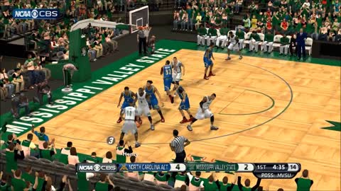 NBA 2k14 HBCU Basketball Mod NC A&T vs Mississippi Valley State