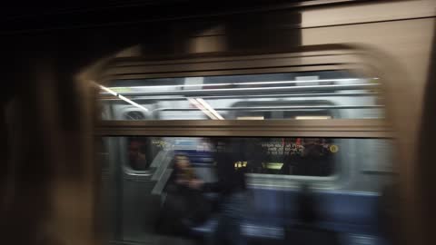a peek in the subway