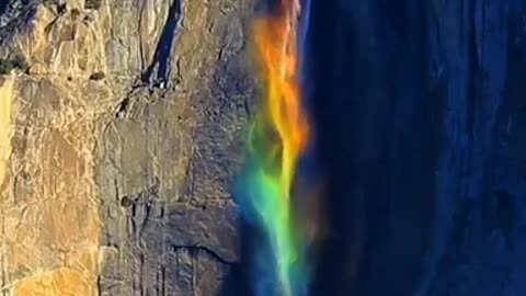 Magical Rainbow Waterfall 🌈