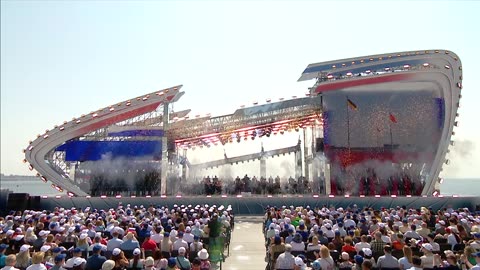 President Vladimir Putin took part in a ceremony of raising the flags of the Russian Federation