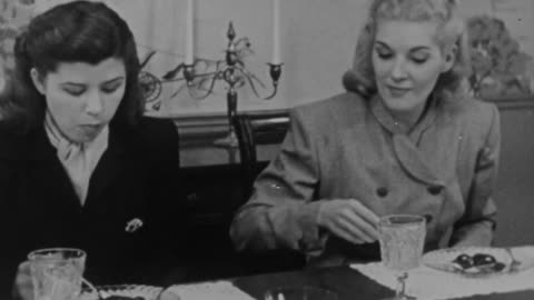 Table Manners, Table Etiquette (1947 Original Black & White Film)
