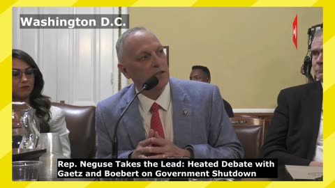 Rep. Neguse Heated Debate with Gaetz and Boebert on Government Shutdown in Washington D.C.