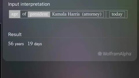 Ask Siri "How old is the president"