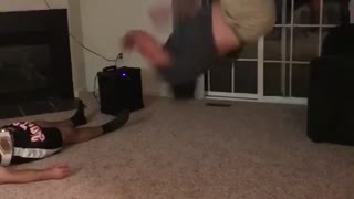 Victory shirt backflip carpet fail