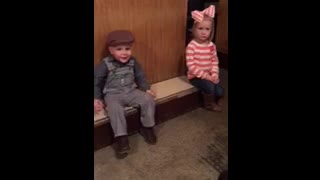 Little Boy Tries To Kiss Little Girl But She Rejects Him