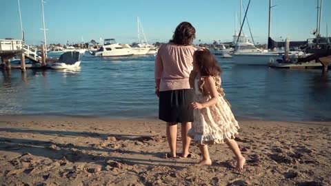 Baby Outdoor Moments On The Beach