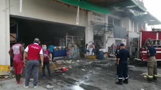 Incendio en el mercado de Bazurto
